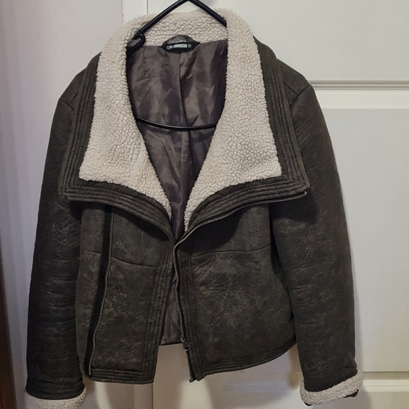 Girls Xpress Jackets & Blazers - Leather look jacket in brown colour size 12